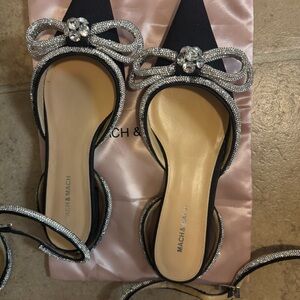 COPY - 🌺MACH & MACH🌺 Double Bow Pointed Toe Flat Size: 42